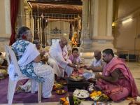 Shri Paduka Pujana, Tirtha Vitarana, Shri Bhiksha Seva - Day 8 at Karla (29 Sep 2025) Pictures Courtesy of Shri Soham Honnavar